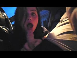 Sucking Boyfriends Cock In The Front Seat While Telling About The Last Time Id Been Fucked In A Car