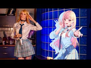 My Dress-Up Darling | cosplay | ANIME MAKEUP Reincarnation in Marin Kitagawa - ArinaFox