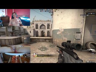 Played CS GO With Lush Stucked In My Pussy - Brazilian Amateur Cherry Adams