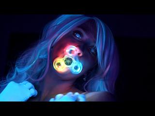 SecretCrush4K - Glowing Neon Babe Teases Your Cock With Her Perfect Body PMV