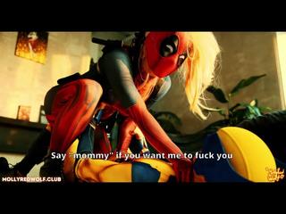 Deadpool vs Wolverine. Crazy Sexual Fight - Trailer - MollyRedWolf